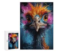 Rompecabezas para Adultos 300 PCS Rompecabezas Colorful Bird Portrait-4 Rompecabezas para Adultos Juego De Ingenio Análisis Y Lógica Regalos De Cumpleaños Y Únicos 300 PCS