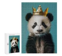 Rompecabezas para Adultos 300 PCS Rompecabezas Cute Panda King Rompecabezas para Adultos Juguete Decoración De Pared Aliviador del Estrés Difícil Y Desafiante 300 PCS