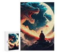 Rompecabezas para Adultos 300 PCS Rompecabezas Dragon Mountain Rompecabezas para Adultos Juguete Decoración De Pared Aliviador del Estrés Difícil Y Desafiante 300 PCS