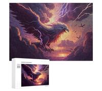 Rompecabezas para Adultos 300 PCS Rompecabezas Epic Fantasy Eagle Artwork Juego De Ingenio con Rompecabezas, Divertido Y Humorístico, 300 PCS