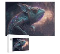 Rompecabezas para Adultos 300 PCS Rompecabezas Galactic Lizard Cosmic Artwork Rompecabezas para Adultos Juego De Ingenio Análisis Y Lógica Regalos De Cumpleaños Y Únicos 300 PCS