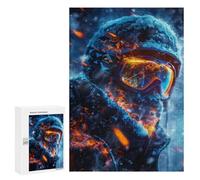 Rompecabezas para Adultos 300 PCS Rompecabezas Highly Detailed Skier Rompecabezas para Adultos Juguete Decoración De Pared Aliviador del Estrés Difícil Y Desafiante 300 PCS
