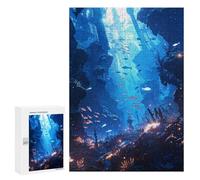 Rompecabezas para Adultos 300 PCS Rompecabezas In The Depths Rompecabezas para Adultos Juguete Decoración De Pared Aliviador del Estrés Difícil Y Desafiante 300 PCS