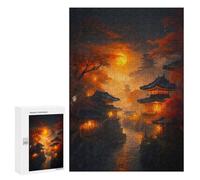 Rompecabezas para Adultos 300 PCS Rompecabezas Japan City of Dreams Rompecabezas para Adultos Juguete Decoración De Pared Aliviador del Estrés Difícil Y Desafiante 300 PCS