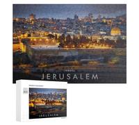 Rompecabezas para Adultos 300 PCS Rompecabezas Jerusalem City of Lights and History Rompecabezas para Adultos Juego De Ingenio Análisis Y Lógica Regalos De Cumpleaños Y Únicos 300 PCS
