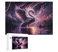 Rompecabezas para Adultos 300 PCS Rompecabezas Magical Phoenix Rising Rompecabezas para Adultos Juguetes Antiestrés Análisis Y Lógica Cumpleaños 300 PCS