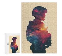 Rompecabezas para Adultos 300 PCS Rompecabezas Military Galaxy Silhouette Rompecabezas para Adultos Juguete Decoración De Pared Aliviador del Estrés Difícil Y Desafiante 300 PCS