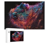 Rompecabezas para Adultos 300 PCS Rompecabezas Neon Tiger Artwork Rompecabezas para Adultos Juego De Ingenio Análisis Y Lógica Regalos De Cumpleaños Y Únicos 300 PCS