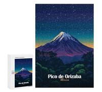Rompecabezas para Adultos 300 PCS Rompecabezas Pico De Orizaba Mountain Rompecabezas para Adultos Juguete Decoración De Pared Aliviador del Estrés Difícil Y Desafiante 300 PCS