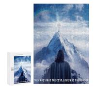Rompecabezas para Adultos 300 PCS Rompecabezas Quotes Jesuschrist 2 Rompecabezas para Adultos Juego De Ingenio Análisis Y Lógica Interacción Entre Padres E Hijos 300 PCS