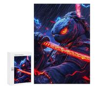 Rompecabezas para Adultos 300 PCS Rompecabezas Samurai Turtle Warrior Animal Rompecabezas para Adultos Juego Familiar Regalos para Mujeres para Cumpleaños, Navidad 300 PCS