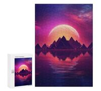 Rompecabezas para Adultos 300 PCS Rompecabezas Sonic Sunset Serenade Rompecabezas para Adultos Juguete Decoración De Pared Aliviador del Estrés Difícil Y Desafiante 300 PCS