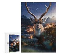 Rompecabezas para Adultos 300 PCS Rompecabezas The Beautiful Deer Rompecabezas para Adultos Juguete Decoración De Pared Aliviador del Estrés Difícil Y Desafiante 300 PCS
