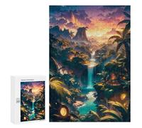 Rompecabezas para Adultos 300 PCS Rompecabezas Tropical Euphoria Rompecabezas para Adultos Juguete Decoración De Pared Aliviador del Estrés Difícil Y Desafiante 300 PCS
