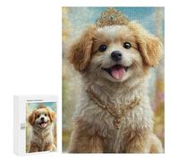 Rompecabezas para Adultos 300 PCS Royal Pup Jewels Rompecabezas para Adolescentes Ensamblaje De Patrones Interacción Entre Padres E Hijos Hermoso Juego De Diseño 300 PCS