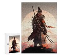 Rompecabezas para Adultos 300 PCS Samurai Warrior with Katana Rompecabezas para Adultos Juegos Familiares Pero Divertidos Y Humorísticos Difíciles Y Desafiantes 300 PCS