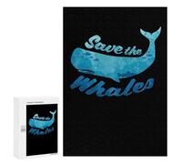 Rompecabezas para Adultos 300 PCS Scuba Diving Save The Whal Rompecabezas para Adultos Juegos Relajantes Difícil Regalos para Amigos Y Familiares 300 PCS