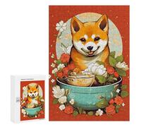 Rompecabezas para Adultos 300 PCS Shiba Ramen Ruby Rompecabezas para Adultos Juegos Relajantes Mejora La Memoria Difícil Y Desafiante 300 PCS