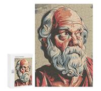 Rompecabezas para Adultos 300 PCS Socrates Painting Rompecabezas para Adultos Juegos Familiares Corte De Precisión Cumpleaños Y Navidad 300 PCS