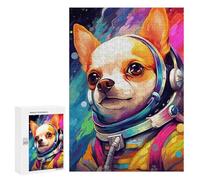 Rompecabezas para Adultos 300 PCS Space Dog Adventure -20 Rompecabezas para Adultos Juego Práctico Corte De Precisión Juego Desafiante Regalos 300 PCS