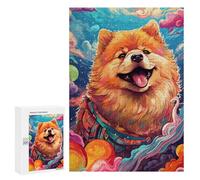 Rompecabezas para Adultos 300 PCS Space Pomeranian Adventure -6 Rompecabezas para Adultos Análisis Y Lógica Entrena Tu Cerebro Y Tus Manos Juguete Juego Intelectual 300 PCS