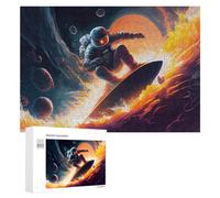 Rompecabezas para Adultos 300 PCS Space Surfing Adventure -10 Rompecabezas para Adultos Juegos Relajantes Una Obra De Arte Regalo De Cumpleaños, Regalos, 300 PCS