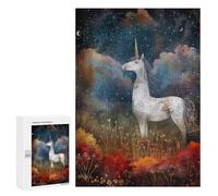 Rompecabezas para Adultos 300 PCS Starry Unicorn Rompecabezas para Adultos Juego Práctico Mejora La Memoria Regalos para Amigos Y Familiares 300 PCS