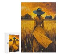 Rompecabezas para Adultos 300 PCS The Dreamer of The Fields Rompecabezas para Adultos Juegos Relajantes Difícil Regalos para Amigos Y Familiares 300 PCS