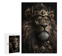 Rompecabezas para Adultos 300 PCS The King Wearing A Crown Rompecabezas para Adultos Juego De Ingenio Desafío Difícil 300 PCS