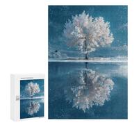 Rompecabezas para Adultos 300 PCS The Winter Tree of Life Rompecabezas para Adolescentes Juego De Ingenio Análisis Y Lógica 300 PCS