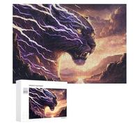 Rompecabezas para Adultos 300 PCS Thundering Tiger Lightning Storm Rompecabezas para Adolescentes Juegos Relajantes Regalos para Mujeres Cumpleaños Y Navidad 300 PCS