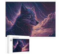 Rompecabezas para Adultos 300 PCS Thundering Wolf Spirit -5 Rompecabezas para Adultos Juegos Relajantes Análisis Y Lógica Cumpleaños Y Navidad 300 PCS