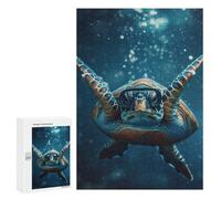 Rompecabezas para Adultos 300 PCS Turtle Diving Blue Ocean Rompecabezas para Adultos Juguetes Antiestrés Análisis Y Lógica Regalo De Cumpleaños, Regalos, 300 PCS