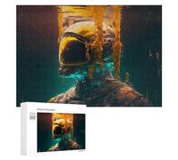 Rompecabezas para Adultos 300 PCS Underwater Astronaut Artwork Rompecabezas para Adultos Juego Familiar Regalos para Mujeres Regalo De Cumpleaños, Regalos, 300 PCS