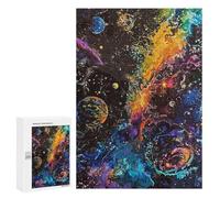 Rompecabezas para Adultos 300 PCS Vintage Space Rompecabezas para Adultos Juegos Relajantes Mejora La Memoria Cumpleaños Y Navidad 300 PCS