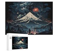 Rompecabezas para Adultos 300 PCS Volcanic Night Sky Adventure Rompecabezas para Adultos Juegos Divertidos Pero Regalos Divertidos Y Humorísticos para Amigos Y Familiares 300 PCS