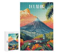 Rompecabezas para Adultos 300 PCS Volcano in Ecuador Rompecabezas para Adultos Juegos Familiares Regalo De Cumpleaños Regalos De Cumpleaños 300 PCS