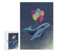 Rompecabezas para Adultos 300 PCS Whale Hello There Rompecabezas para Adultos Juegos Familiares Alivia El Estrés Regalo De Cumpleaños, Regalos, 300 PCS