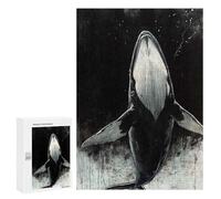 Rompecabezas para Adultos 300 PCS Whale in The Deep Rompecabezas para Adultos Juegos Relajantes Mejora La Memoria Difícil Y Desafiante 300 PCS