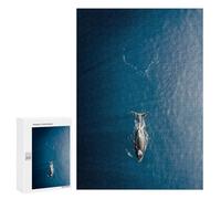 Rompecabezas para Adultos 300 PCS Whale Love Rompecabezas Juegos Relajantes Análisis Y Lógica Cumpleaños Y Navidad 300 PCS