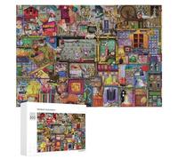 Rompecabezas para Adultos 300 PCS Whimsical Craft Shop Jigsaw Puzzle Rompecabezas para Adultos Juego De Ingenio Decoración Perfecta Cumpleaños Y Navidad 300 PCS