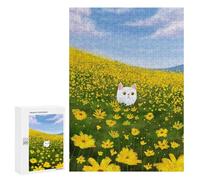 Rompecabezas para Adultos 300 PCS White Cat in Nature Rompecabezas para Adultos Juguetes Antiestrés Decoración del Hogar Cumpleaños Y Navidad 300 PCS