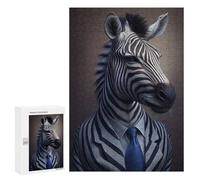 Rompecabezas para Adultos 300 PCS Zebra Suit Animal Rompecabezas para Adultos Juegos Relajantes Difícil Regalos para Amigos Y Familiares 300 PCS