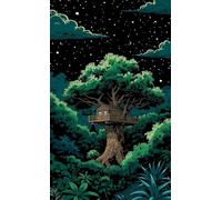 Rompecabezas para Adultos 300 Piezas,Árbol de cabaña de Troncos Juguetes Desafiantes Puzzle Imposible,Rompecabezas de Decoración Familiar 35x25cm