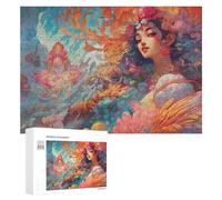 Rompecabezas para adultos, 300 piezas de arte floral de fantasía, rompecabezas para adolescentes, juego de acertijo para decoración del hogar, cumpleaños único y regalos, 300 piezas