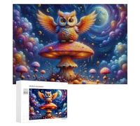 Rompecabezas para adultos, 300 piezas de tierra de hongos de fantasía para adultos, juegos divertidos, decoración perfecta desafiante para completar 300 piezas