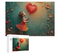 Rompecabezas para adultos, 300 piezas, globos de amor, fantasía, obras de arte para adultos, juego práctico para mejorar la memoria, regalos para amigos y familiares, 300 piezas