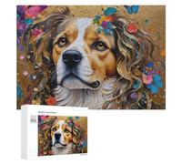 Rompecabezas para adultos, 300 piezas, retrato mágico de perro, 1 rompecabezas para adultos, desafío difícil, ideal como regalo, 300 piezas
