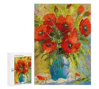 Rompecabezas para adultos, 300 unidades de ramo de poppies rompecabezas para adolescentes, juego de reflexión, decoración interior, regalo de cumpleaños único, 300 unidades