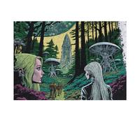 Rompecabezas para Adultos 38x26cm/1000pcs Alien Forest Encounter Rompecabezas para Adultos Juegos Relajantes Carrera De Velocidad Manual Regalos para Amigos Y Familiares 38x26cm/1000pcs